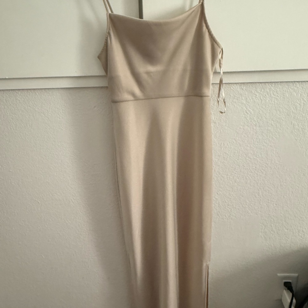 Sachin + Babi Gold Strapless Cocktail Dress